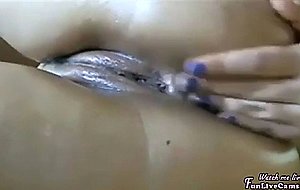 Wet pussy masturbation  