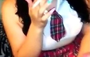 Schoolgirl slut smoking bj 