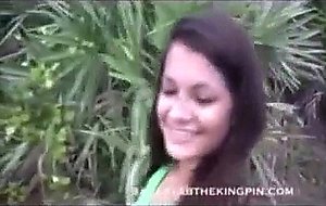 Hot Latina Teen Fucked In Car And In Woods
