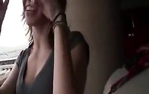 College Slut Blows Stranger At The Airport