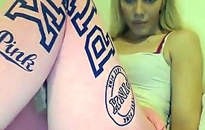 Perfect blonde shemale bigcock