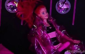 This busty lady is in control in this femdom show 