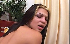 Two lustful t-girls hungrily ass licking and honey fucking with to