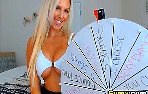 Sexy Nice Tits Blonde Chick Plays Her Pussy