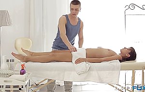 Ukrainian Doll Shrima pops in for a Massage & Cock