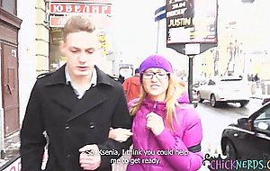 Big boobed spex student gets pussydrilled 