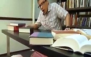 Kagny Linn Kartar fucking in the library
