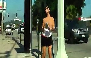 Ava Lets Her Tits Go Free