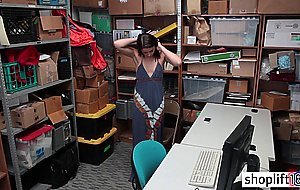 Sexy teen got busted by a bad policeman with big thing