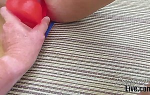 Super honey and sweet granny solo anal