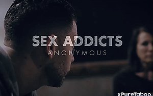 Sex addicts having a sex orgy during therapy session