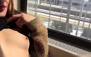 Masturbation in train  