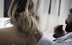 Teen fucked by her daddys old uncle in the kitchen