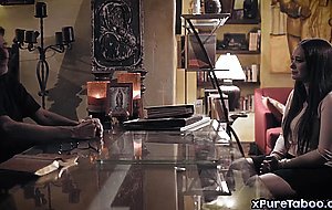 Evil priest takes advantage of busty babe Gia Paige