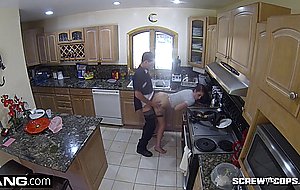 Naomi mae fucks the cop that responds to her 911call!