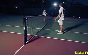 Tennis Trainer puts his Racket in Balls Deep