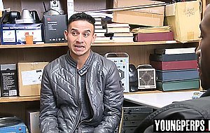 Straight latino ass fucked hardcore by black LP Officer