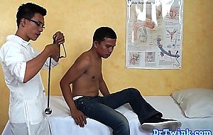 Asian twink rimming his gay patient   
