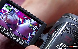 Blonde babe gets her asshole penetrated intense