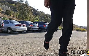 Black4k. teen plays with dildo and then with big black boner