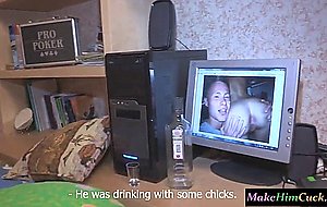 Euro gf cuckolds her cheating bf with a bbc  