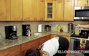 Madisin lee fucked in the kitchen by her stepson