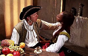 Black pirate girl gets her ass fucked intense