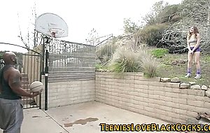 Small titted teenager bounces on cock 