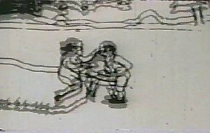 Vintage porno toon featuring the sex adventures of eveready