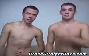 Two str8 boys suck each other dicks then eat cum