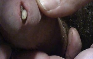Stuffing cock with plump maggots  