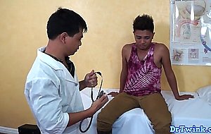 Smooth asian gets examined by kinky doctor  