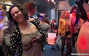Bi club tramps having public sex orgy