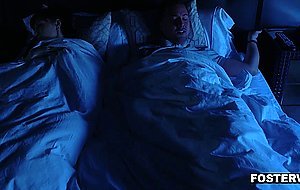 Foster siblings Judy and Jessy join foster parents for a family sex orgy