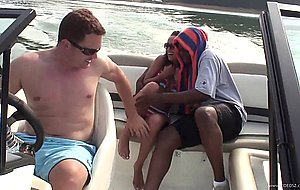 Hot teen is invited for a boattrip, and gets a big cock as an extra