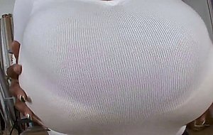 Enormous ebony tits