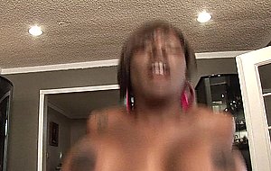 Black bbw with big tits gets her bubble but creamed