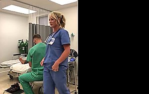 Sexy nurse's hospital room solo