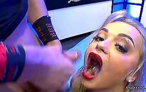 A lot of facials and bukkakes on daphne klyde