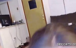 Horny slut face fucked pounded and facialized by two guys live at sexycamx