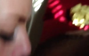 Hot blonde neighbor comes over to suck a cock