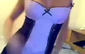 Gorgeous blonde on webcam