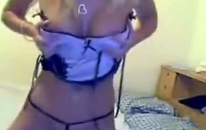 Gorgeous blonde on webcam