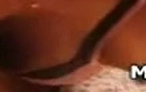 moaning milf giving a head