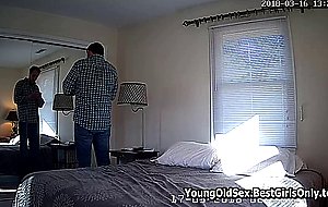 Hubby caught cougar wife sex young guy spycam