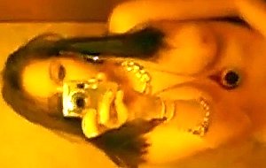 Sweet teen selfshot mirror video