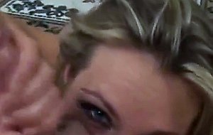 Stunning blonde works that cock like a pro