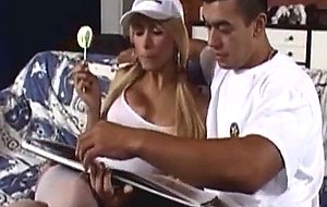 Chap screws blonde hotty & cums on her tits