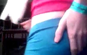 Crossdressed Tgirl masturbates till cumshot