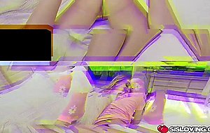 Horny teen Daisy masturbates in her stepbros room